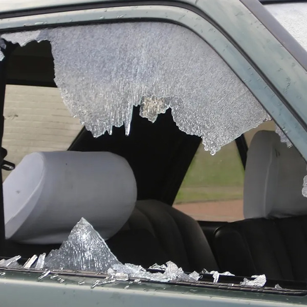 Totally broken side window